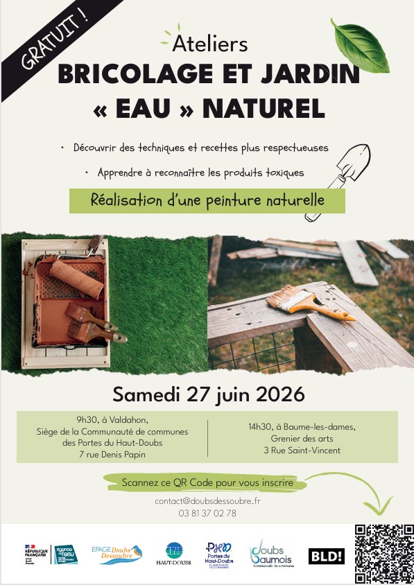 Affiche atelier bricolage et jardin 27.06.2026
